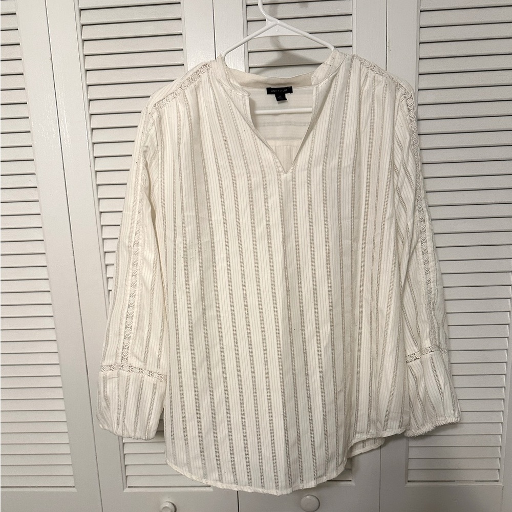 Ann Taylor white blouse